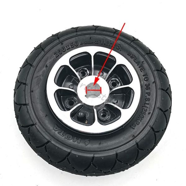

motorcycle wheels & tires high-quality 200x50 solid wheel with aluminium alloy hub 8 inch for folding mini electric scooter explosion-proof