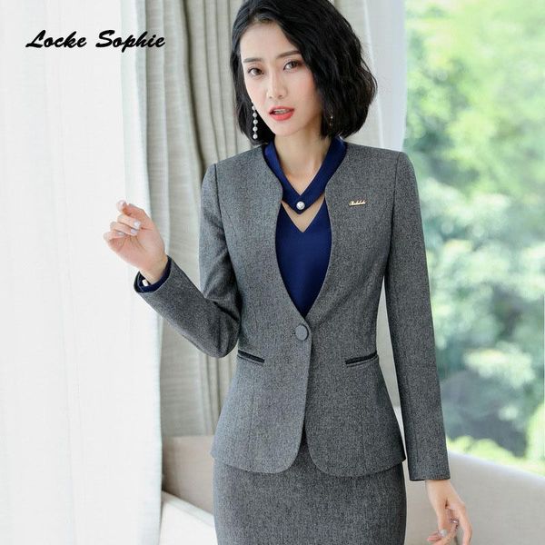 

women's suits & blazers 1pcs women plus size coats 2021 winter fashion cotton blend v-neck jackets ladies skinny office coat, White;black