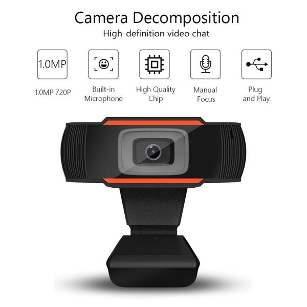 

webcam computer camera with microphone web for live streaming online teaching video calling, conferencing,gaming webcams