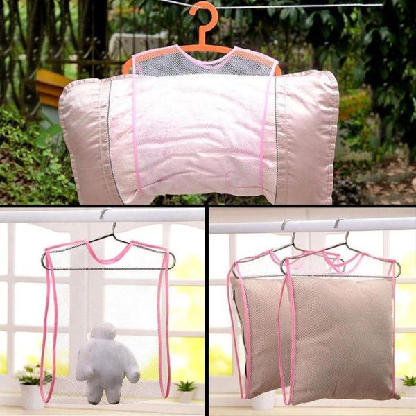 

laundry bags 2pc pillow drying net bag large home essential hanger rack multifunctional fd