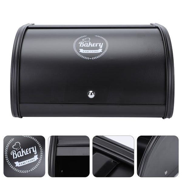 

storage bottles & jars 1pc bread box iron durable holder for home kitchen shop