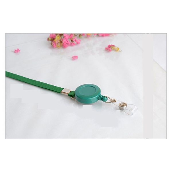 

keychains colorful ribbon lanyard retractable badge holder neck strap keychain id card mobile phone worker teacher gift wq4n xeee, Silver