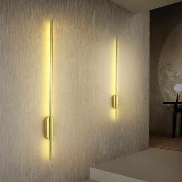 

wall lamp modern led line aisle lighting fixtures nordic simple restaurant bedroom bedside bathroom sconces decor luminaria