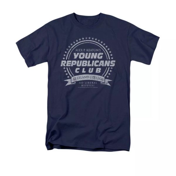 

family ties young republications club t-shirt sizes s-3x new, White;black