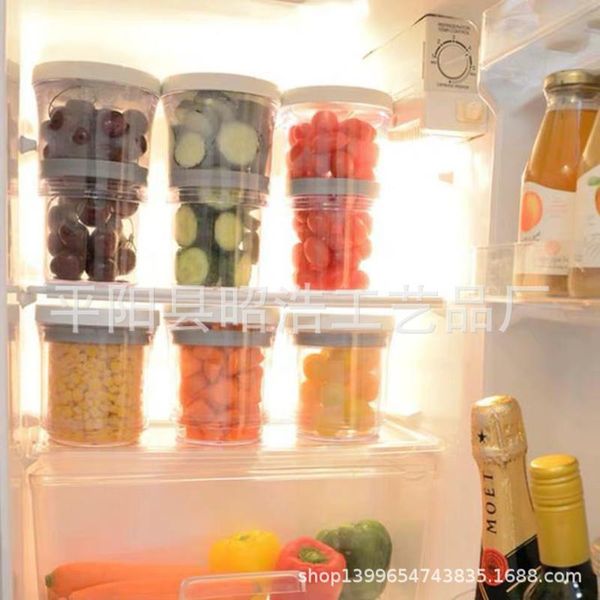 

storage bottles & jars adjustable container set clear plastic vacuum food jar lids empty kitchen dried grains tank 1000 ml
