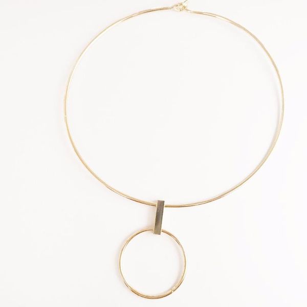 

exaggerate gold necklaces fashion simple chokers, Golden;silver