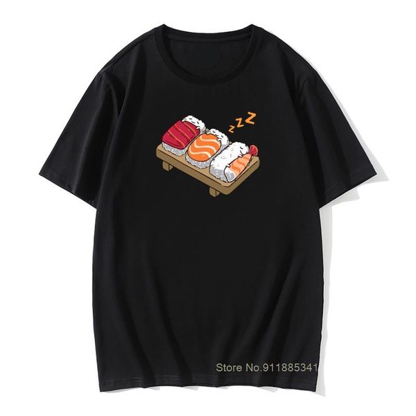 

men's t-shirts t shirt sleeping sushis summer autumn 2021 retro cool rush sleeve all wrestling round neck, White;black