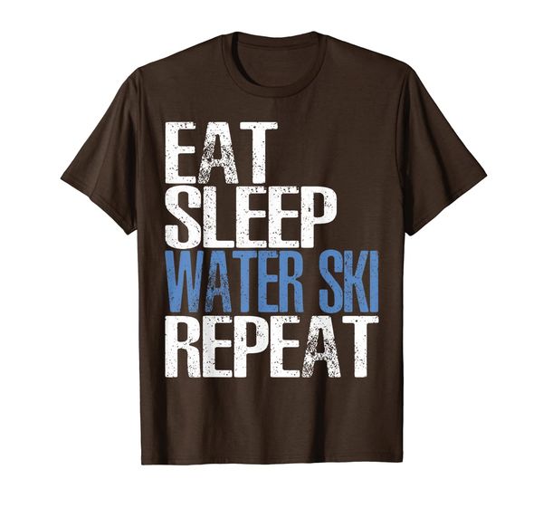 

Eat Sleep Water Ski Repeat T-Shirt Cool Sport Gift TShirt, Mainly pictures