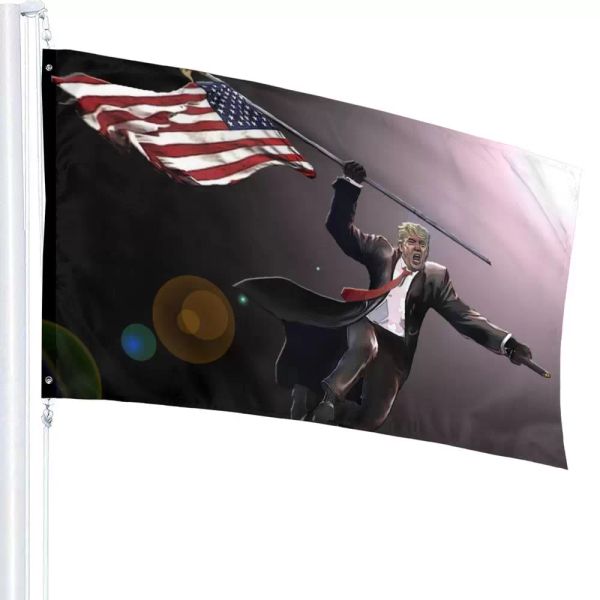 

new keep america great first tank hero donald trump flag 90x150cm