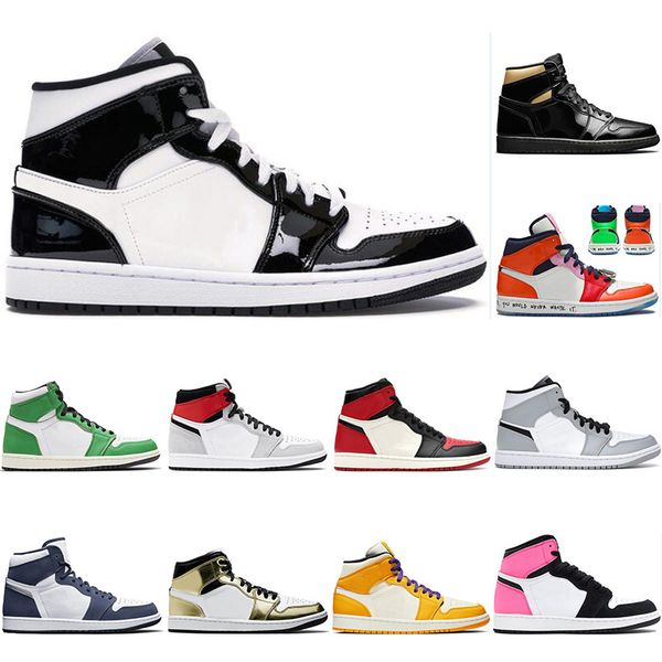 

arrival jumpman 1 1s basketball shoes for men high og bio hack light smoke grey women mens trainers women sports sneakers 36-46