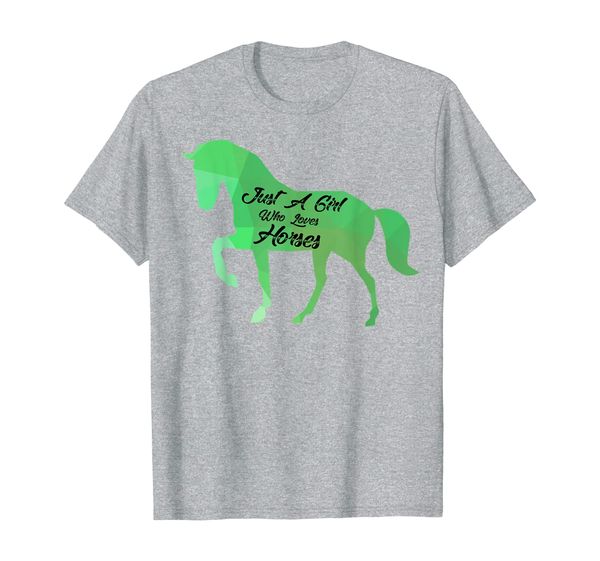 

cute adorable just a girl who loves horses gift t-shirt, White;black