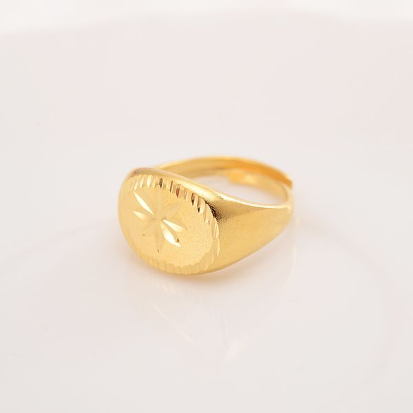 

ethiopia dubai 18 k ring solid fine gold filled arab adjusable rings resizable plane figure women's adolescent jewelry halloween, Silver