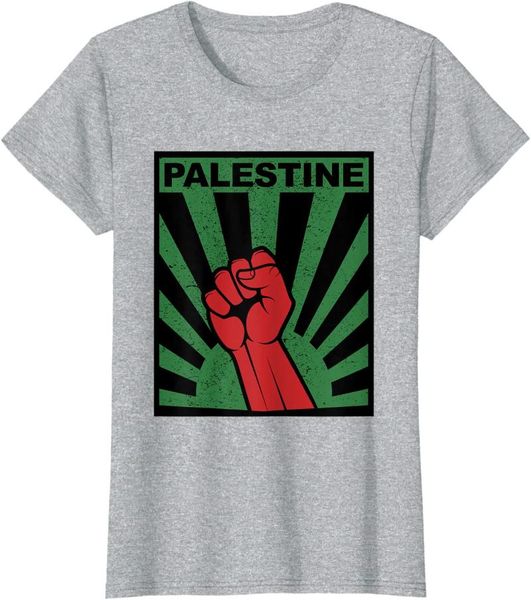 

men's t-shirts palestine shirt | propaganda-style fist t-shirt, White;black