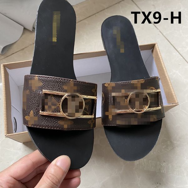 

2021 summer sandals outdoor flip-flops ladies fashion casual shoes brands designer lock slide luis beach women slippers v ff, Black