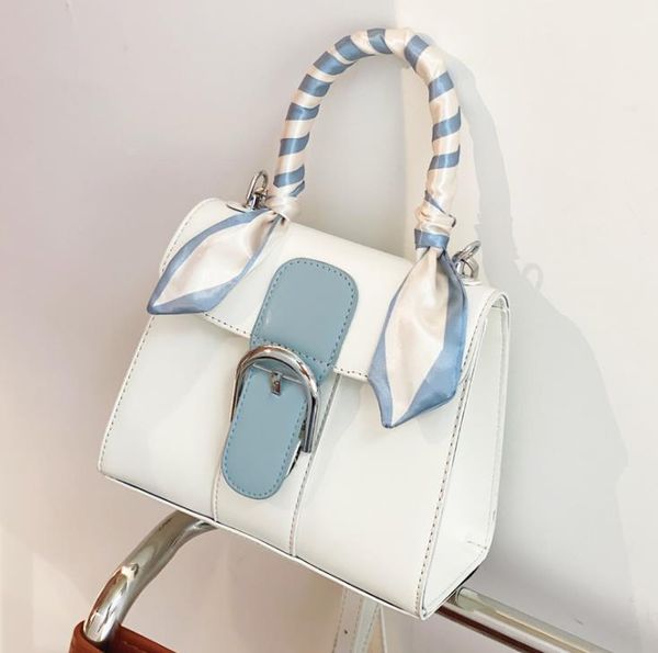 

hbp color matching horseshoe buckle women's bag silk scarf handbag shoulder messenger bags