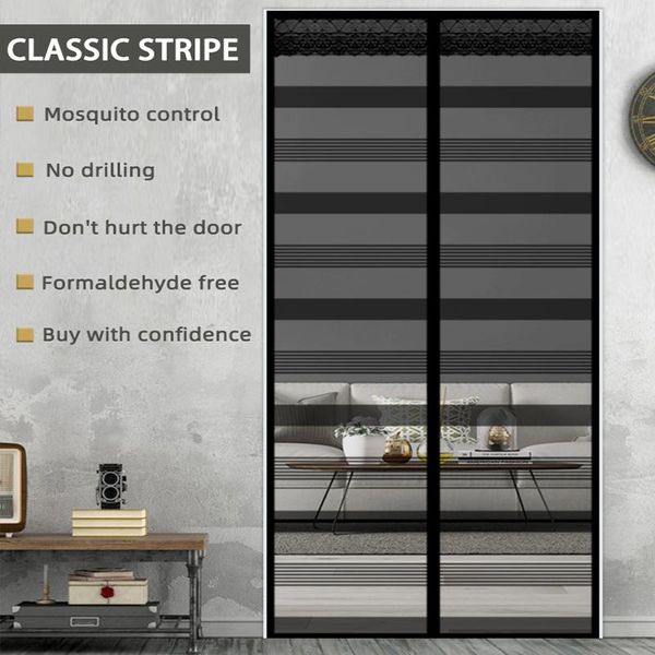 

fashion beautiful european style summer magnetic mosquito curtain door fine net mesh anti-mosquito screen anti insect bug & drapes