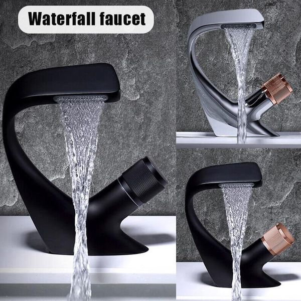 

swan faucet centerset bathroom sink dual sealed waterfall single handle faucets a1