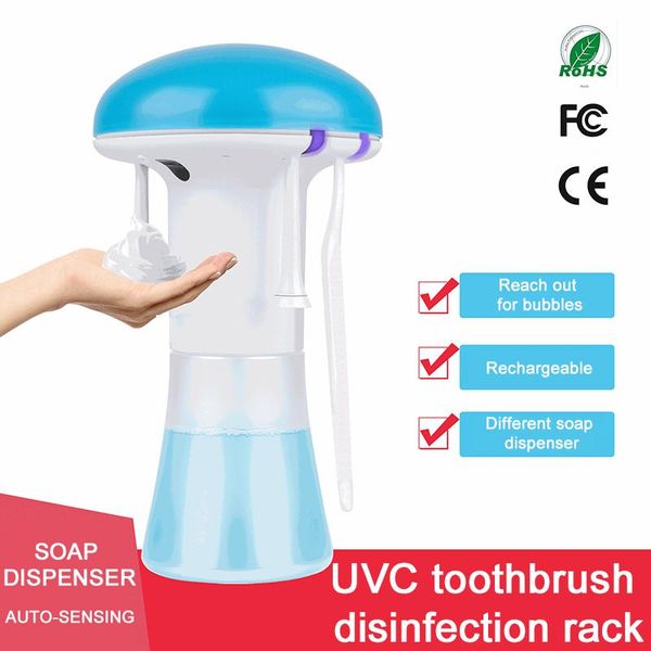 

automatic induction soap dispenser foam wash mobile phone no contact hand washing machine toothbrush holder liquid