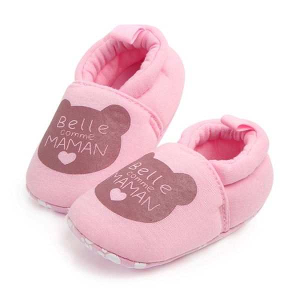 

first walkers cartoon baby shoes cute born boys girls toddler round toe flats soft slippers