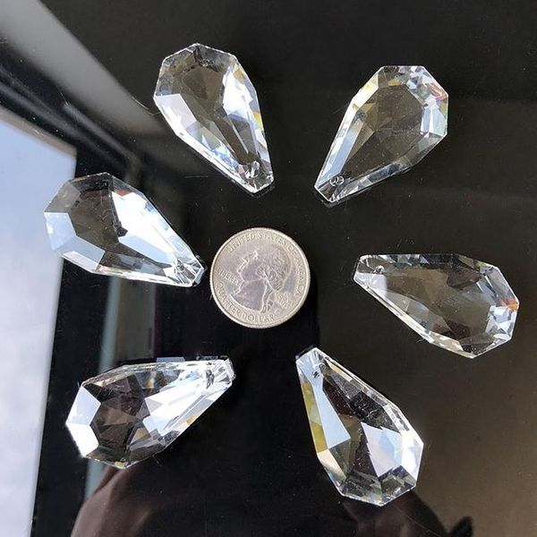 

5pc clear crystal chandelier prism glass suncatcher faceted diy drop pendant 38mm hanging ornament