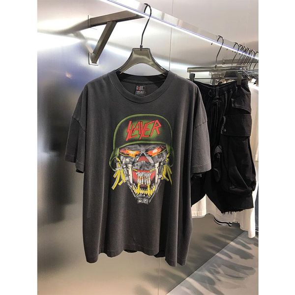 

men's t-shirts high street brand vintage retro printing logo clothing t-shirt oversize crop woman clothes streetwear, White;black