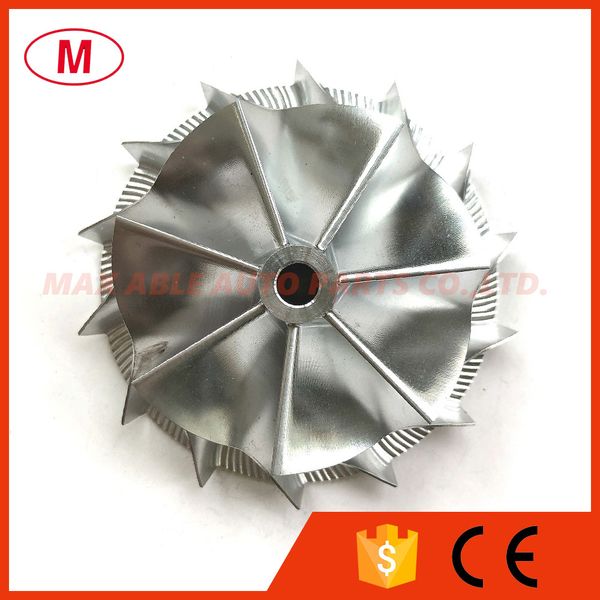 

ct26 59.00/76.13mm 7+7 blades performance turbo billet compressor wheel/aluminum 2618/milling wheel for toyota turbochrager cartridge/chra/c