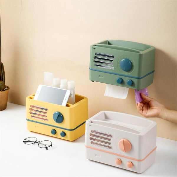 

tissue boxes & napkins creative toilet box cartoon paper holder punch wall-mounted rack