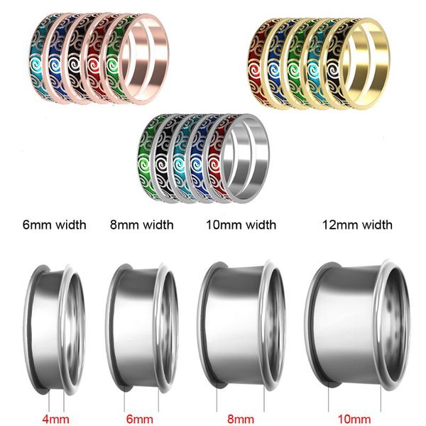 

wedding rings cremo titanium stacking stainless steel 4mm finger ring female replaceable accessories femme acie, Slivery;golden