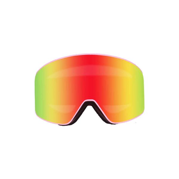 

cylindrical glass double layer anti fog otg snow goggl outdoor mountaineering ski goggl, White;black