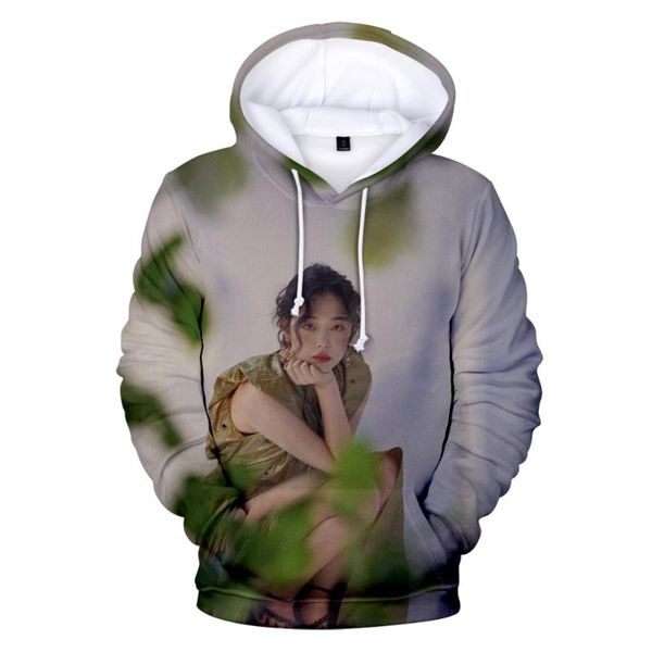 

men's hoodies & sweatshirts autumn sulli comfortable 3d pullover hoodie women's / printing korea sweatshirt casual, Black