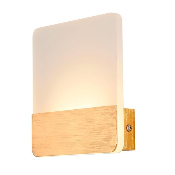 Lampade da parete moderne luci a led per bagno, toilette, luci a specchio, apparecchio di illuminazione in alluminio, acrilico, 7 W, 12 pezzi