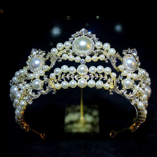 

bridal headdress band baroque suit wedding dress crown hair ornament, Silver