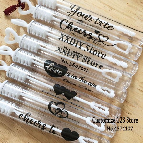 

piece clear personalized wedding stickers bubble labels, wand stickers, gold/ whit customize (not bottles) party decoration