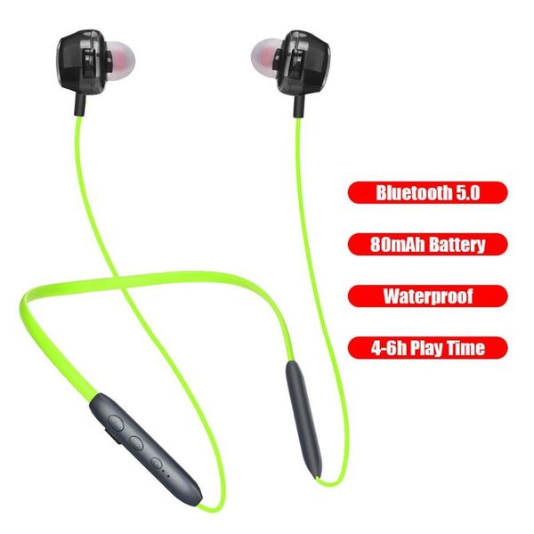 

earphone wireless magnetic sport waterproof light human engineering design headset volume control earpieces cell phone earphones