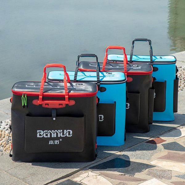 

thicken portable fishing bag multifunctional folding eva bucket live box camping tackle fishbox gear accessories