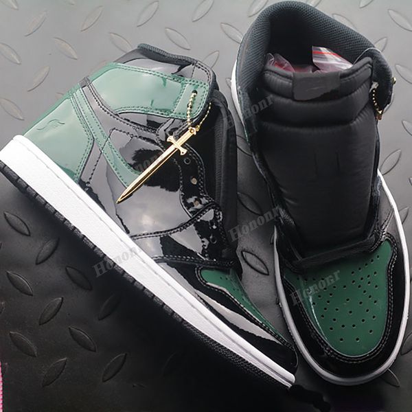 

jumpman 1smen women mid og green/black basketball shoes luxury designer mens womens banned bred toe chicago casual trainers