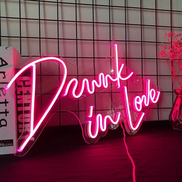 

other lighting bulbs & tubes bolt in love creative custom neon led signboard party decoration valentine's day anniversary home night li
