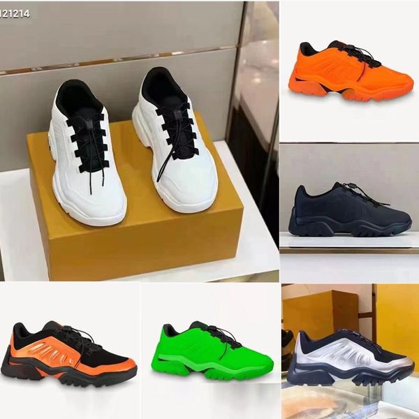 

2022 designer mens sneakers millenium genuine leather shoes espadrilles increase reflective flat trainers fashion platform sneaker outdoor s, Black