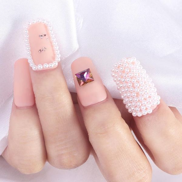 

nail pearls rhinestones art decoration 1.5-6mm semicircle white design nails jewelry hat stone decorations1, Silver;gold