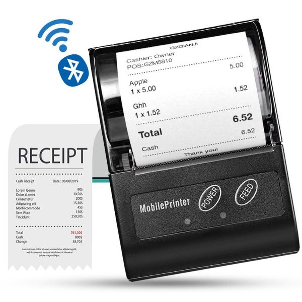 

printers loyverse app on android phone mini bluetooth wireless thermal printer 58mm gzm5810