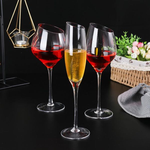 

creative glass cup champagne red wine juice cups cocktail goblet glasses