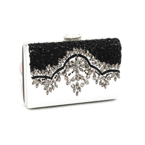 

style dinner sewn pu inlaid diamond evening hand holding cross mother women's bag