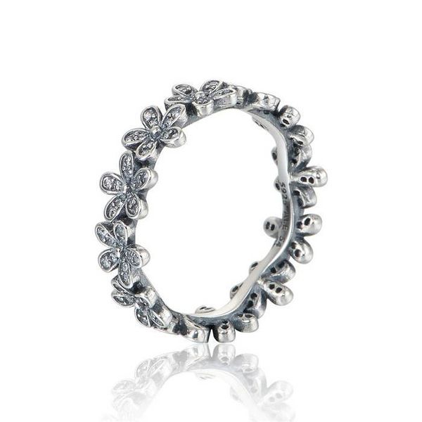 

daisy ring 925 sterling silver fits original style jewelry 190934cz h9