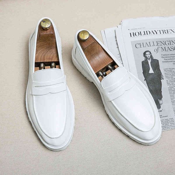 

dress shoes luxurys desginers men formans genuine leathers canvas platform men's male casual wedding party loafers shoe size 38-45 n9pc, Black