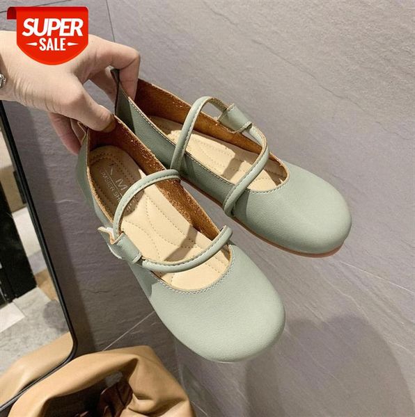 

casual single shoes women's leather stitching solid color student shallow mouth daily round toe loafers low heel #go55, Black