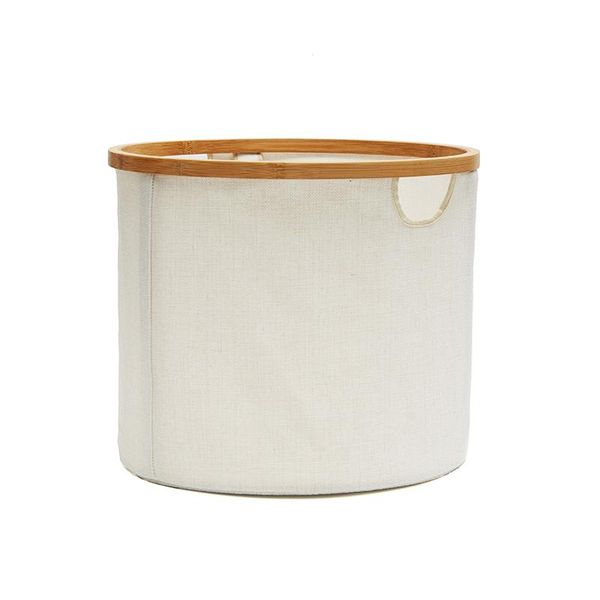 

japanese folding hamper basket bathroom dirty clothes storage waterproof laundry cotton and linen & organization