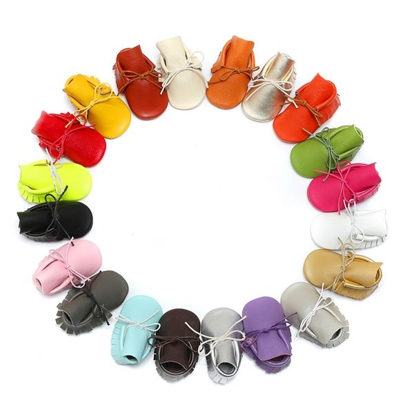 

new leather children's baby walking shoes bright gold soft sole new sales