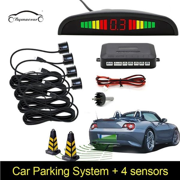 

car rear view cameras& parking sensors bymaocar parktronic automatic led sensor with 4 reverse backup radar monitor detector system display