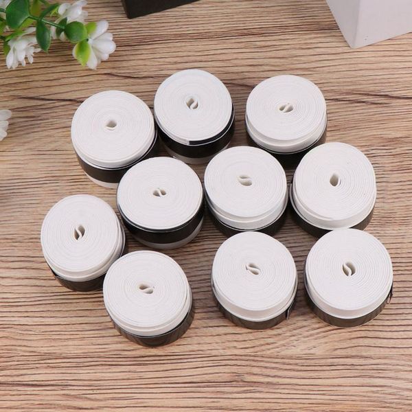 

sweatband 10pcs white racket grip anti perforated super absorbent tennis squash badminton overgrip sweat band, Yellow;black