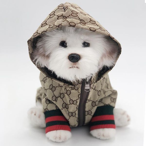 

Clothes Warm Dog Apparel Designer Hoodies Cats Animals Jackets with Hats Outdoor Casual Sports Pets Coats for  Medium Large Dogs Brown 4XL A161, Pink